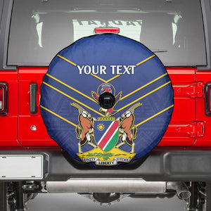 Custom Namibia Cricket Spare Tire Cover 2024 Go Eagles African Pattern