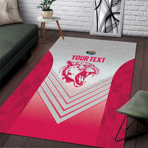 South Africa Rugby Custom Area Rug Come On Puma African Pattern