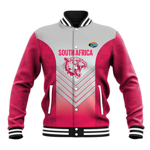 South Africa Rugby Custom Baseball Jacket Come On Puma African Pattern