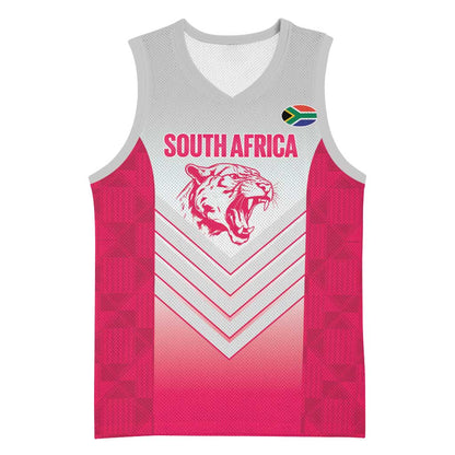 South Africa Rugby Custom Basketball Jersey Come On Puma African Pattern - African Pride