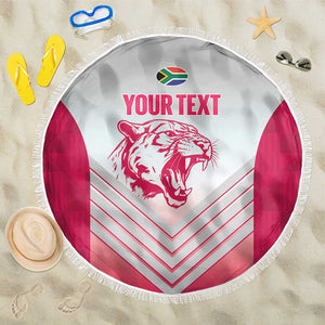 South Africa Rugby Custom Beach Blanket Come On Puma African Pattern