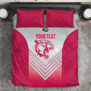 South Africa Rugby Custom Bedding Set Come On Puma African Pattern
