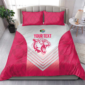 South Africa Rugby Custom Bedding Set Come On Puma African Pattern