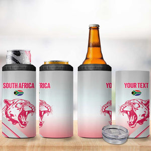 South Africa Rugby Custom 4 in 1 Can Cooler Tumbler Come On Puma African Pattern
