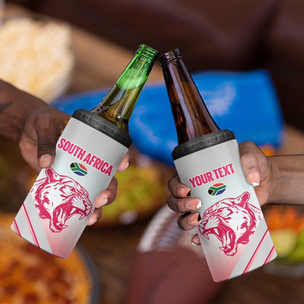 South Africa Rugby Custom 4 in 1 Can Cooler Tumbler Come On Puma African Pattern