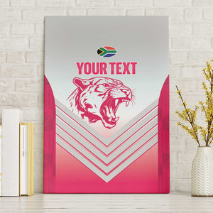 South Africa Rugby Custom Canvas Wall Art Come On Puma African Pattern