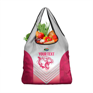 South Africa Rugby Custom Grocery Bag Come On Puma African Pattern