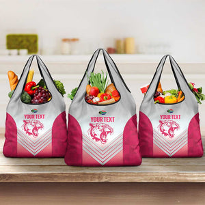South Africa Rugby Custom Grocery Bag Come On Puma African Pattern