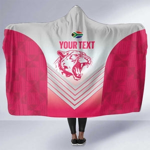 South Africa Rugby Custom Hooded Blanket Come On Puma African Pattern