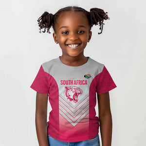 South Africa Rugby Custom Kid T shirt Come On Puma African Pattern