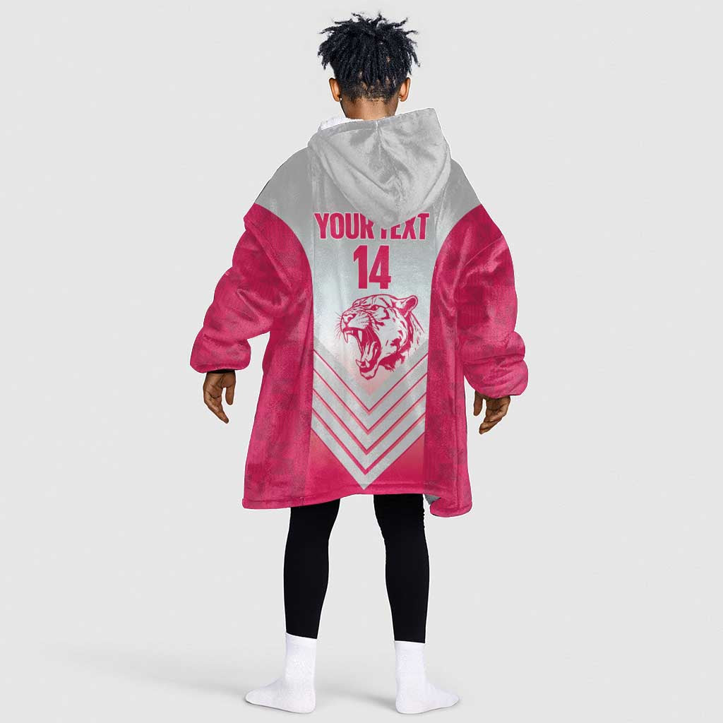 South Africa Rugby Custom Kid Wearable Blanket Hoodie Come On Puma African Pattern