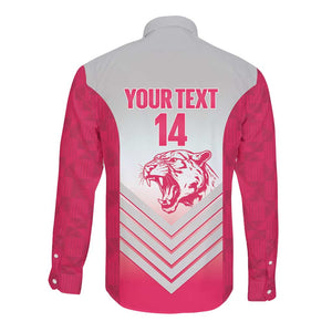 South Africa Rugby Custom Long Sleeve Button Shirt Come On Puma African Pattern