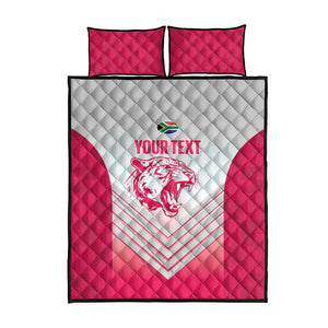 South Africa Rugby Custom Quilt Bed Set Come On Puma African Pattern
