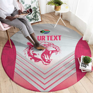 South Africa Rugby Custom Round Carpet Come On Puma African Pattern