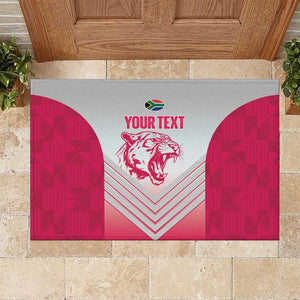 South Africa Rugby Custom Rubber Doormat Come On Puma African Pattern