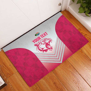 South Africa Rugby Custom Rubber Doormat Come On Puma African Pattern