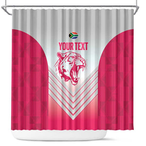 South Africa Rugby Custom Shower Curtain Come On Puma African Pattern