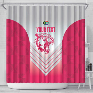 South Africa Rugby Custom Shower Curtain Come On Puma African Pattern