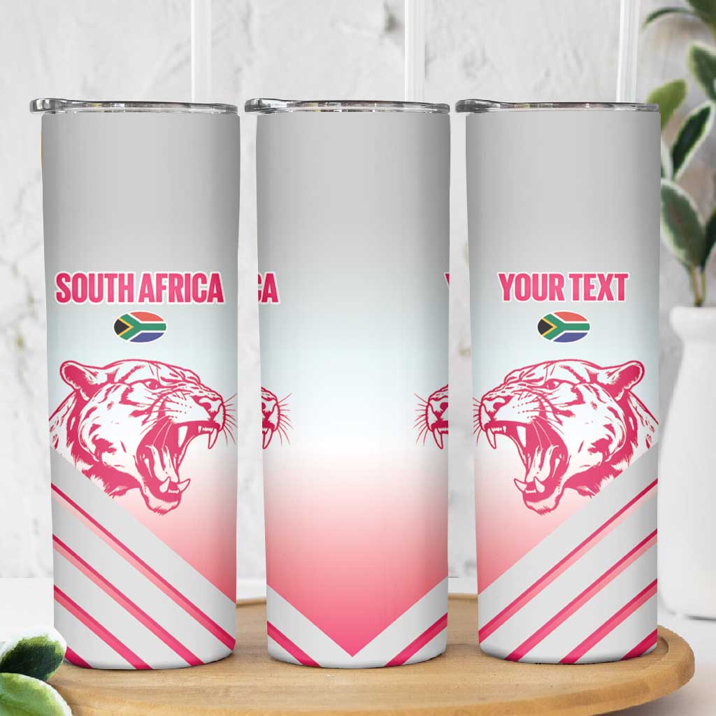 South Africa Rugby Custom Skinny Tumbler Come On Puma African Pattern
