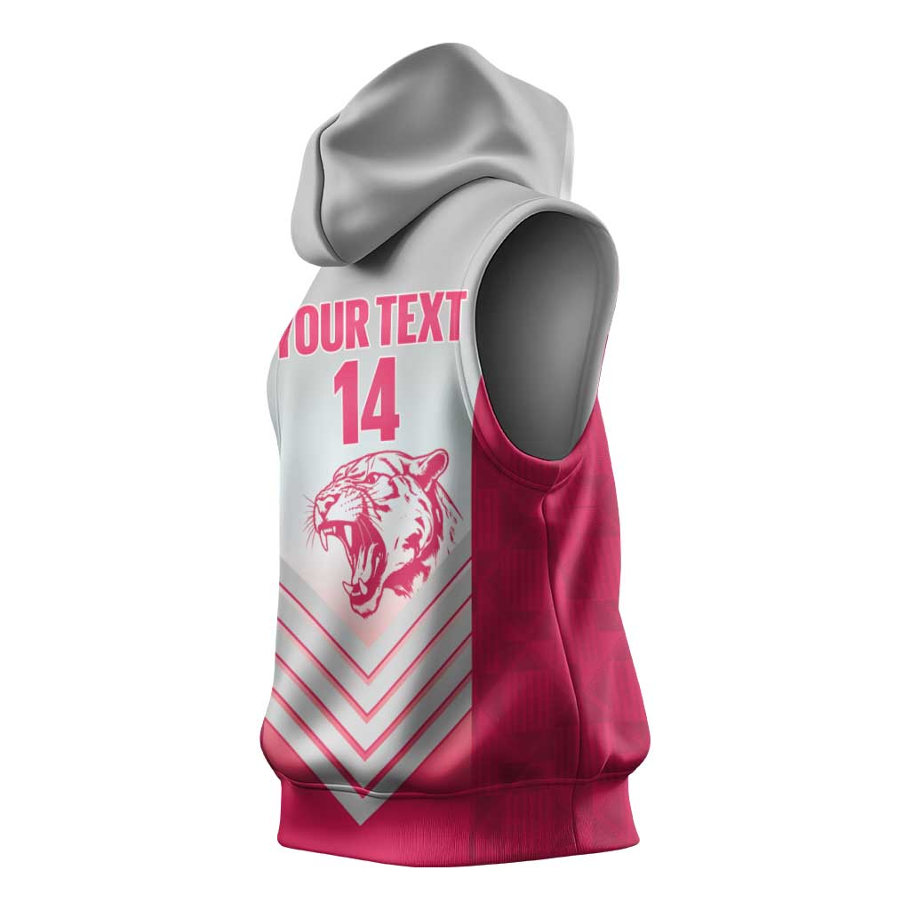 South Africa Rugby Custom Sleeveless Hoodie Come On Puma African Pattern - African Pride