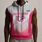 South Africa Rugby Custom Sleeveless Zip Hoodie Come On Puma African Pattern - African Pride