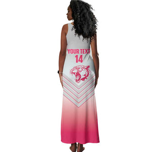 South Africa Rugby Custom Tank Maxi Dress Come On Puma African Pattern