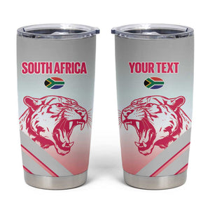 South Africa Rugby Custom Tumbler Cup Come On Puma African Pattern