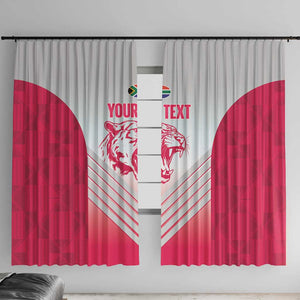 South Africa Rugby Custom Window Curtain Come On Puma African Pattern