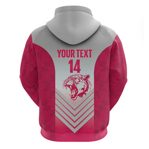 South Africa Rugby Custom Zip Hoodie Come On Puma African Pattern