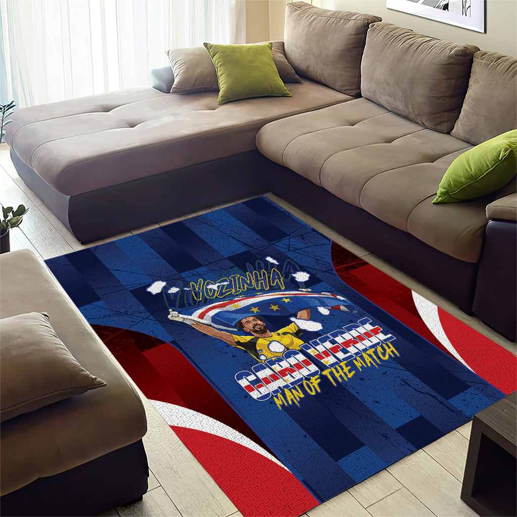 Vozinha Cabo Verde Football Area Rug Tubaroes Azuis Man Of The Match