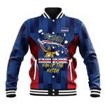 Custom Vozinha Cabo Verde Football Baseball Jacket Tubaroes Azuis Man Of The Match