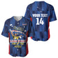 Custom Vozinha Cabo Verde Football Baseball Jersey Tubaroes Azuis Man Of The Match