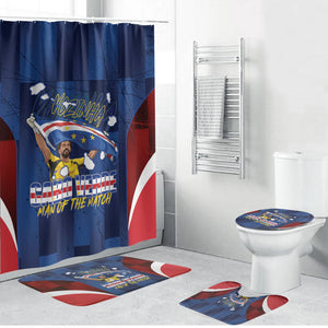 Vozinha Cabo Verde Football Bathroom Set Tubaroes Azuis Man Of The Match