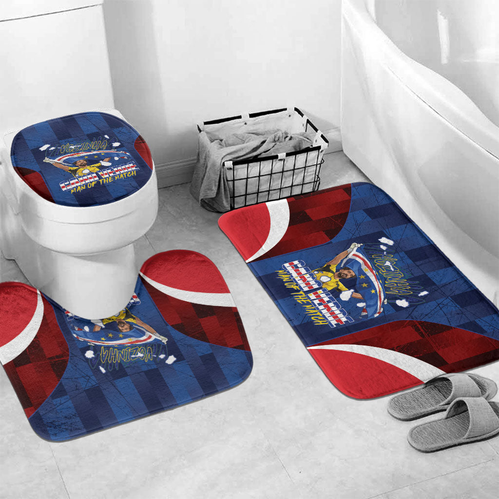 Vozinha Cabo Verde Football Bathroom Set Tubaroes Azuis Man Of The Match