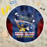 Vozinha Cabo Verde Football Beach Blanket Tubaroes Azuis Man Of The Match
