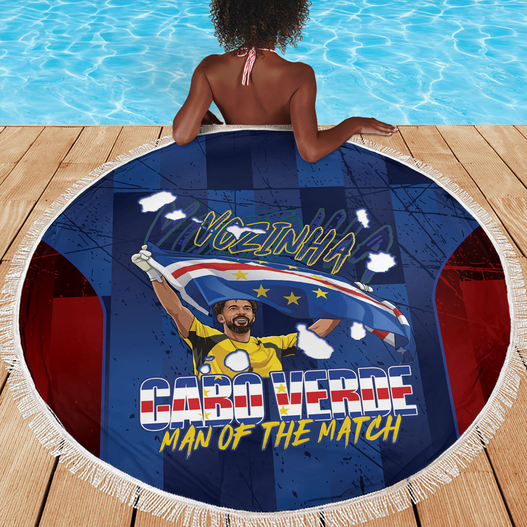 Vozinha Cabo Verde Football Beach Blanket Tubaroes Azuis Man Of The Match