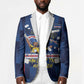 Custom Vozinha Cabo Verde Football Blazer Tubaroes Azuis Man Of The Match