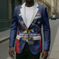 Custom Vozinha Cabo Verde Football Blazer Tubaroes Azuis Man Of The Match
