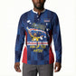 Custom Vozinha Cabo Verde Football Button Sweatshirt Tubaroes Azuis Man Of The Match