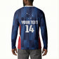 Custom Vozinha Cabo Verde Football Button Sweatshirt Tubaroes Azuis Man Of The Match