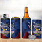 Vozinha Cabo Verde Football 4 in 1 Can Cooler Tumbler Tubaroes Azuis Man Of The Match
