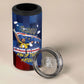 Vozinha Cabo Verde Football 4 in 1 Can Cooler Tumbler Tubaroes Azuis Man Of The Match