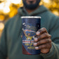 Vozinha Cabo Verde Football 4 in 1 Can Cooler Tumbler Tubaroes Azuis Man Of The Match