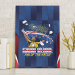 Vozinha Cabo Verde Football Canvas Wall Art Tubaroes Azuis Man Of The Match