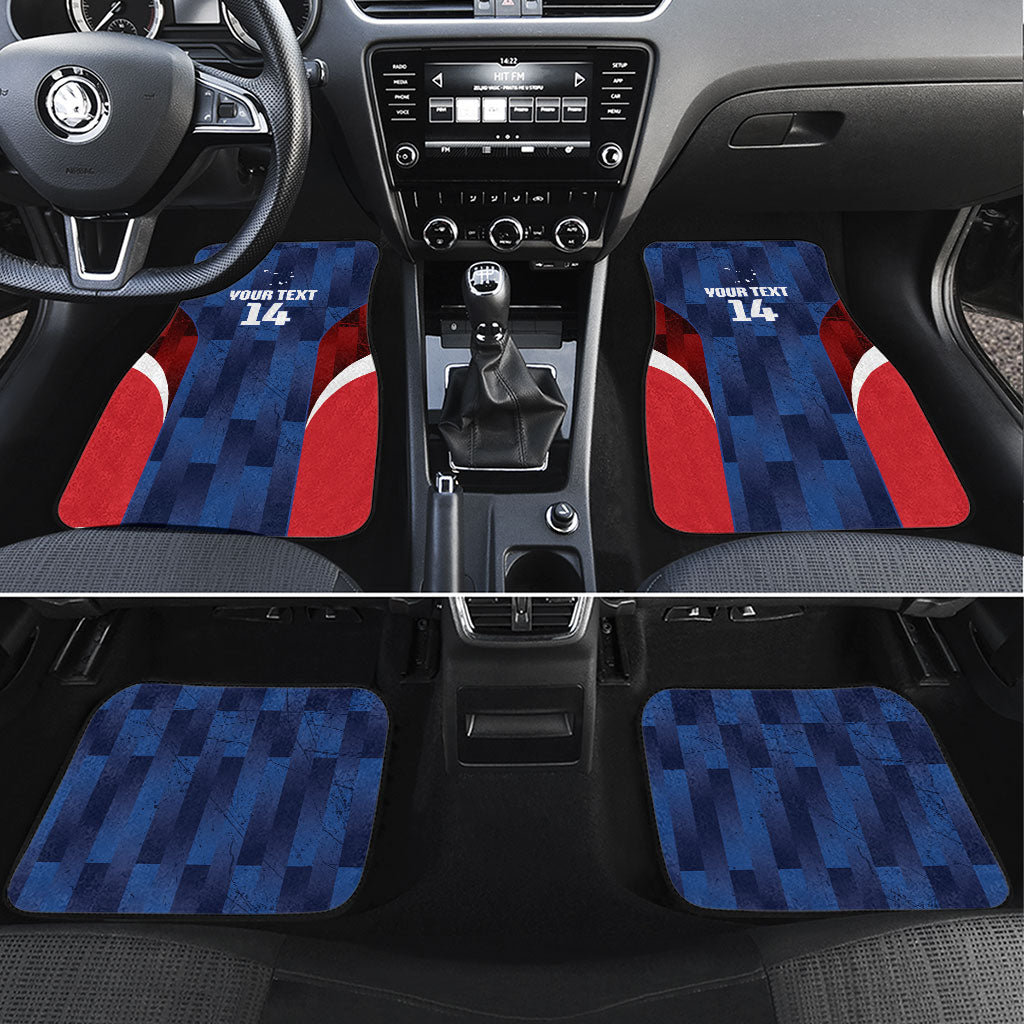 Custom Vozinha Cabo Verde Football Car Mats Tubaroes Azuis Man Of The Match