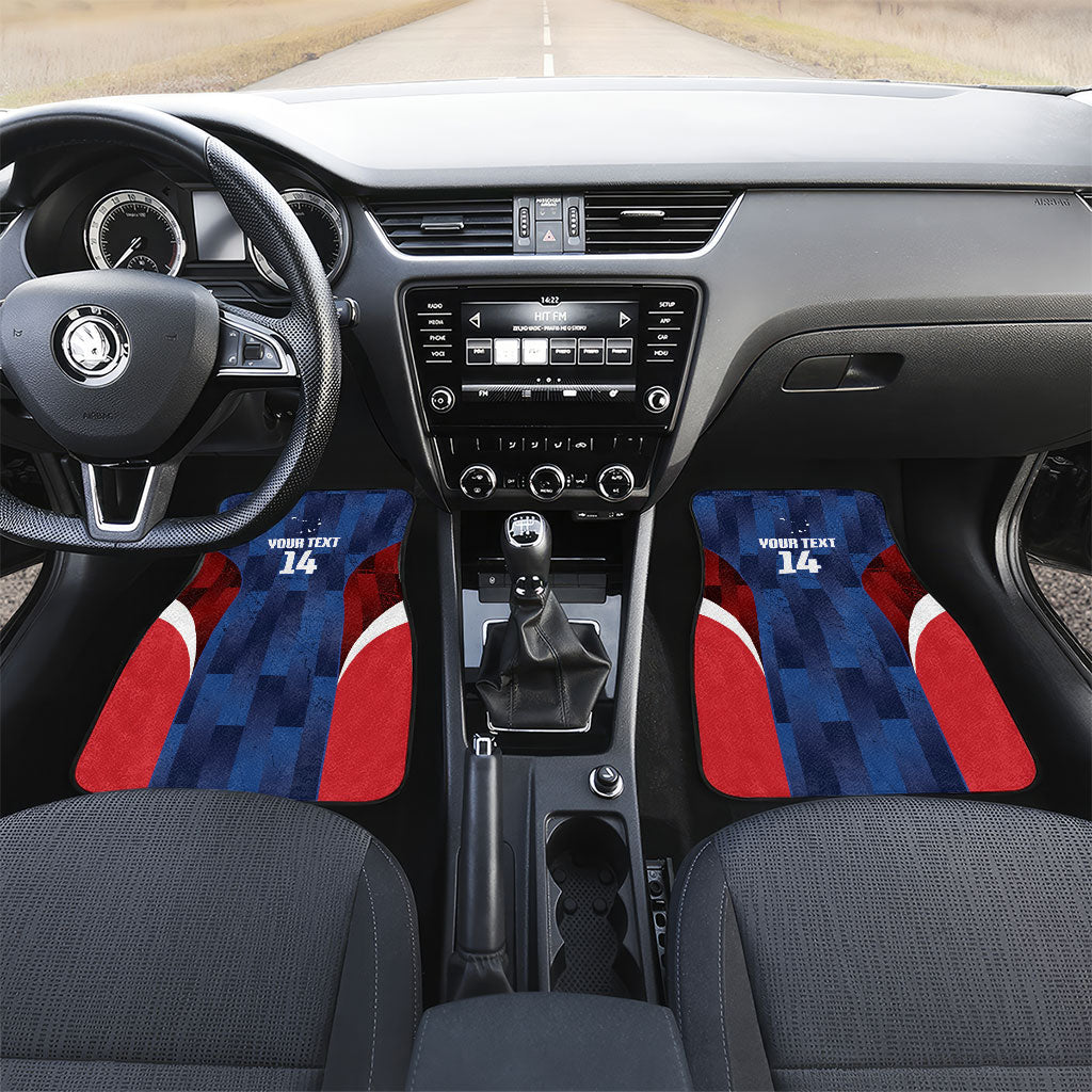 Custom Vozinha Cabo Verde Football Car Mats Tubaroes Azuis Man Of The Match