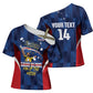 Custom Vozinha Cabo Verde Football Cross Shoulder Shirt Tubaroes Azuis Man Of The Match