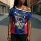 Custom Vozinha Cabo Verde Football Cross Shoulder Shirt Tubaroes Azuis Man Of The Match