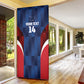 Custom Vozinha Cabo Verde Football Door Cover Tubaroes Azuis Man Of The Match