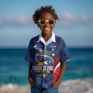 Custom Vozinha Cabo Verde Football Kid Hawaiian Shirt Tubaroes Azuis Man Of The Match